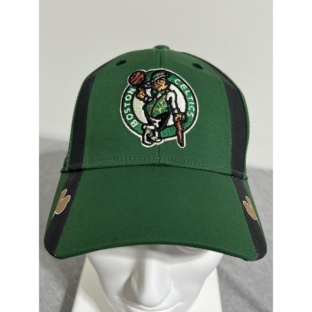 Boston Celtics Hat Cap Fitted Mens Large Green NBA Basketball Adidas Fitmax 70